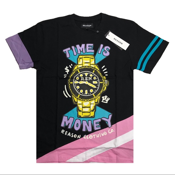 Reason Other - Men’s “Time is Money” T-Shirt. Size M, L, and XL.